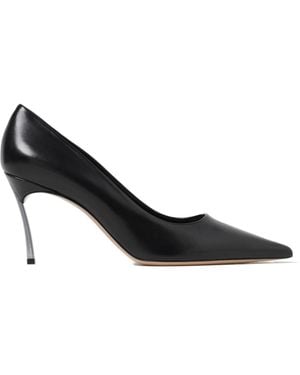 Casadei 80Mm Superblade Pointed-Toe Stiletto Court Shoes - Black