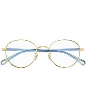 Chloé Chloé Eyewear Round Frame Glasses - White