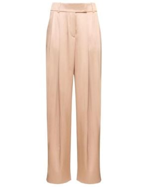 Giorgio Armani Belt Loop Crease Casual Trousers - Natural
