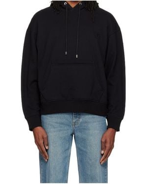 WOOYOUNGMI Floral-Print Hoodie - Black