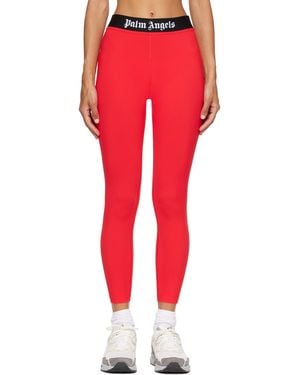 Palm Angels Classic Logo Sports Tights - Red