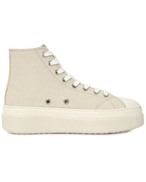 Isabel Marant Austen Logo-Print Trainers - Natural