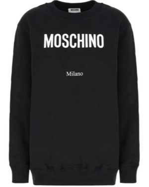 Moschino Crew Neck Sweatshirt - Black