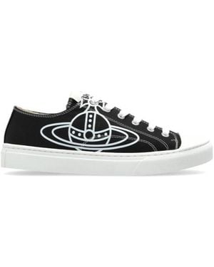 Vivienne Westwood Orb Printed Low-Top Trainers - White