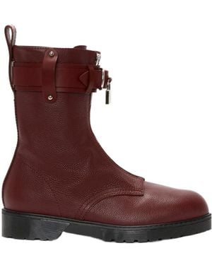 JW Anderson Padlock Details And Ankle Boots - Brown