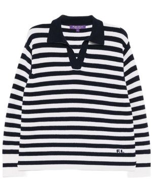 Ralph Lauren Long-Sleeved Striped Jumper - Blue