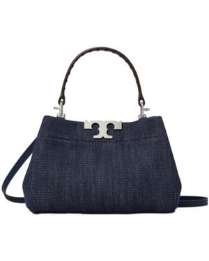Tory Burch Mini Eleanor Denim Satchel - Blue