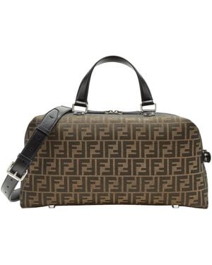 Fendi Ff Eclissi Siesta Medium Travel Bag - Brown