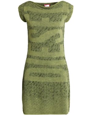DIESEL Solid-Colored Loose Dress - Green