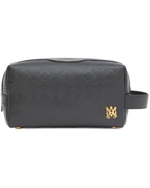 Amiri Ma Quad Leather Dopp Kit - Grey