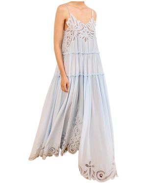 Ulla Johnson Filippa Lace Applique Gown - White