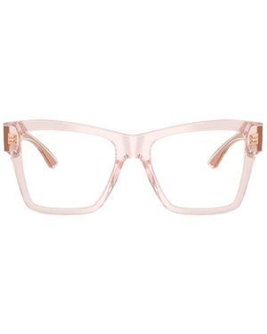 Dolce & Gabbana Eyewear Square Frame Glasses - Natural