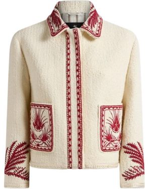 Etro Embroidered Bouclé Wool Jacket