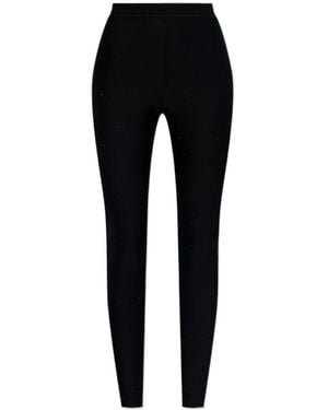 Versace Jeans Couture Couture Rhinestone Embellished Leggings - Black