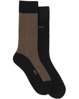 BOSS Two-Pack Of Crew Socks - Black