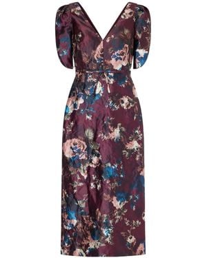 Erdem Romantic Floral Skirt - Purple