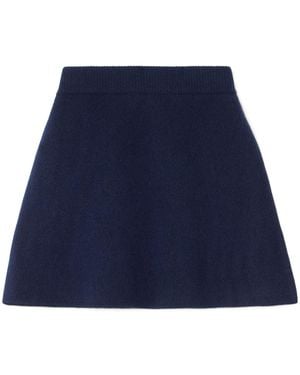 Lisa Yang Clare Cashmere Mini Skirt - Blue