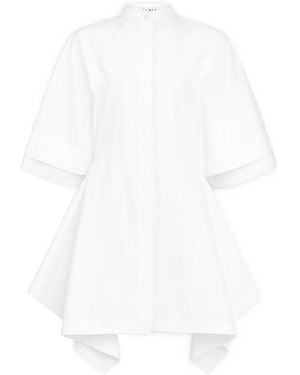 Alaïa Alaïa Panelled Poplin Dress - White