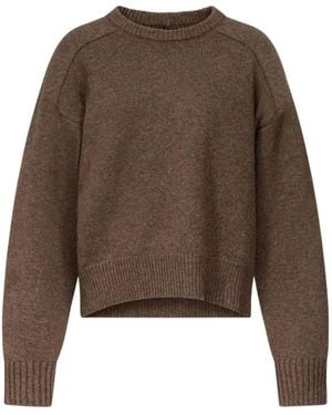 Loulou de Saison Breha Crew-Neck Jumper - Brown