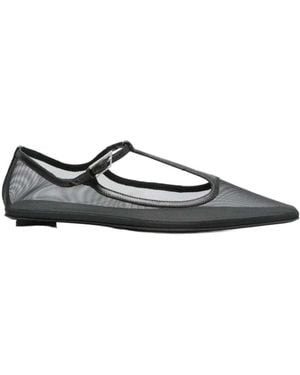 The Attico Square Toe Flats - Multicolor