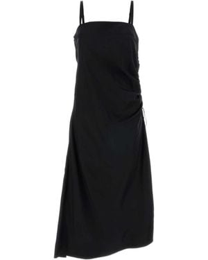 Carven Draped Lingerie Dress - Black