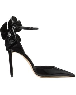Jimmy Choo 100Mm Marja Bow Ankle-Strap Pumps - Black
