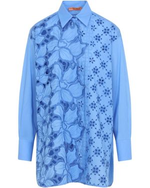 Ermanno Scervino Long-Sleeved Shirt - Blue