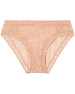 Eres Aérienne Floral Lace Briefs - White