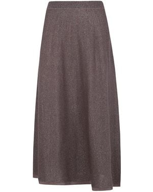 D.exterior Vanisè Flared Skirt - Brown