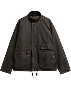 Barbour Modified Ursula Waxed Jacket - Black