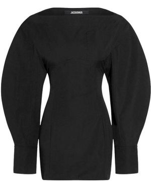 Jacquemus Long-Sleeved Dress - Black