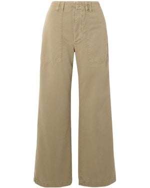Agolde Casual Trousers With Belt Loops - Natural