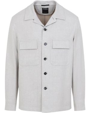 ZEGNA Overshirt Pocket Shirt - Grey