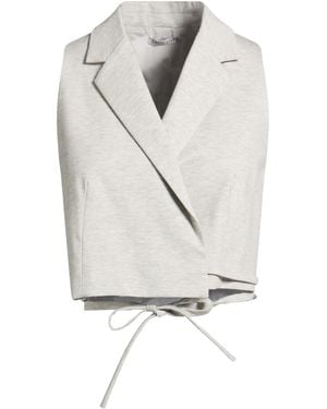 Brunello Cucinelli Solid Color Stretch Fabric Top - White