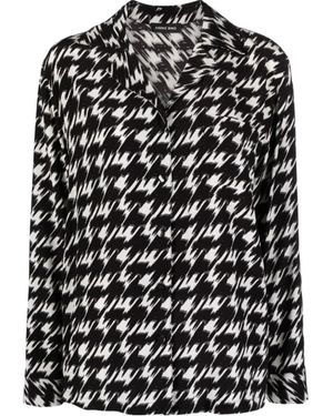 Anine Bing Long-Sleeved Button Shirt - Black