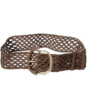 Twinset Intertwined Maxi Buckle Belt - Brown