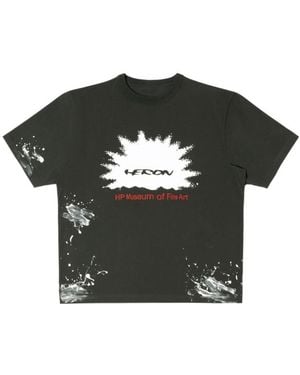 Heron Preston Museum Graphic-Print T-Shirt - Black