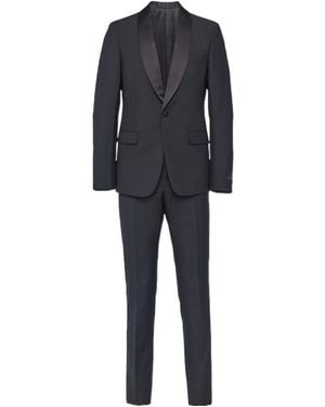 Prada Single-Breasted Wool And Mohair Tuxedo - Black