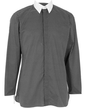 Tom Ford Long Sleeve Patterned Shirt - Gray