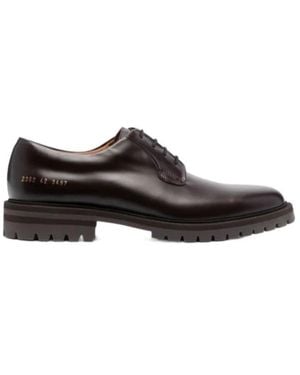 Common Projects Lace-Up Leather Derby Shoes - Brown