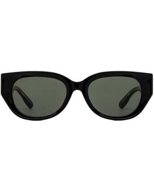 Gucci Eyewear Butterfly Frame Sunglasses - Multicolor