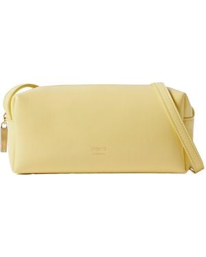 KHAITE Kye Logo Printed Mini Crossbody Bag - Yellow