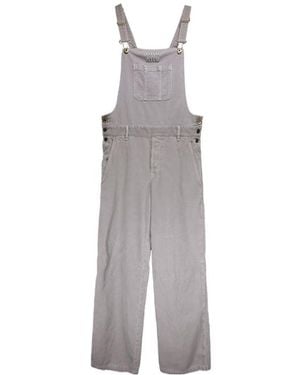 Miu Miu Washed Velvet Corduroy Jumpsuit - Gray
