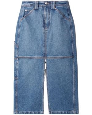 A.L.C. High-Waisted Denim Skirt - Blue