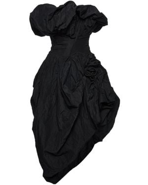 Magda Butrym Ruffled Midi Dress - Black