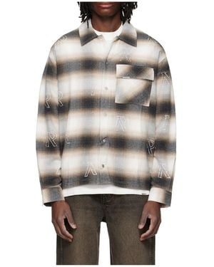 Represent Checked Flannel Shirt - Gray