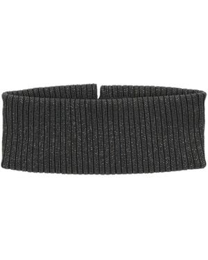 Brunello Cucinelli Solid Color Scarves - Black