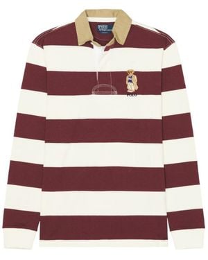 Polo Ralph Lauren Striped Rugby Polo - Red