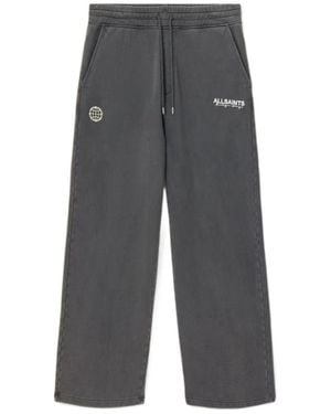 AllSaints Emblem Straight Leg Joggers - Grey