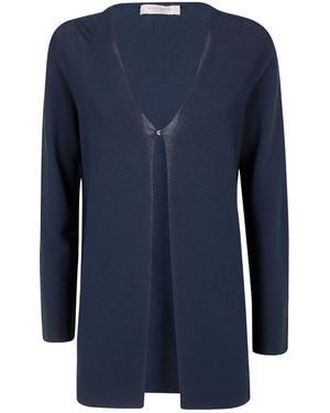 D.exterior Fine-Knit Cardigan - Blue